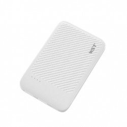 Universal 5000 mah Portable Dual Port Slim Power Bank Charger SL05 (White)